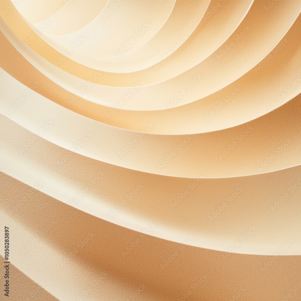 Poster dynamic abstract shapes in soft curves