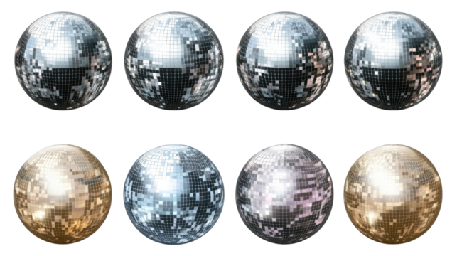 Silver and colorful Christmas balls hanging as festive decorations, capturing the spirit of the holiday season in a cheerful and shiny display