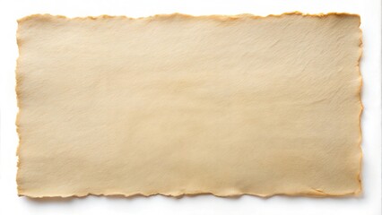 Obraz premium Blank vintage parchment paper with rough torn edges