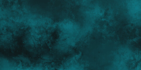 abstract cloud and vapor texture background. Black and Green smoke aquarelle smudge illustration smooth grungy smokey light pastel colors ink glow. Teal color powder explosion	
