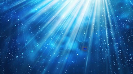 abstract blue background with some smooth lines and sparkles in it