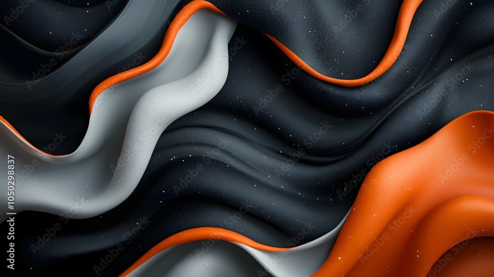Poster Mesmerizing and dynamic abstract background featuring a dark moody base with striking orange and white streaks and a grainy textured finish  Perfect for creating impactful designs banners or posters
