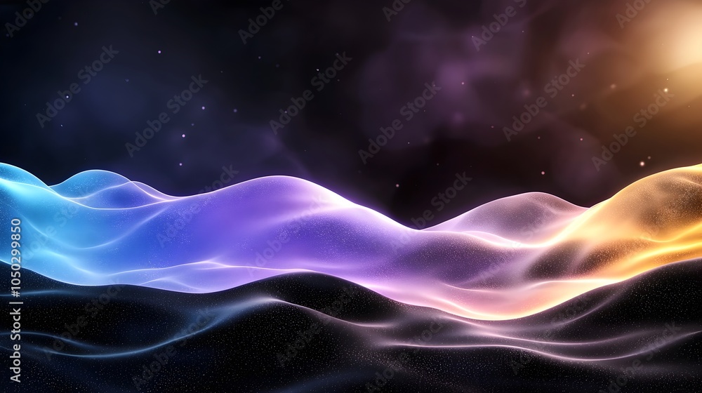 Poster mesmerizing futuristic abstract gradient shapes with grainy textures for banners and covers captivat