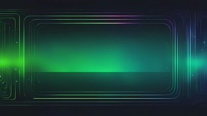 Futuristic Gradient Background Design in Black and Green Color