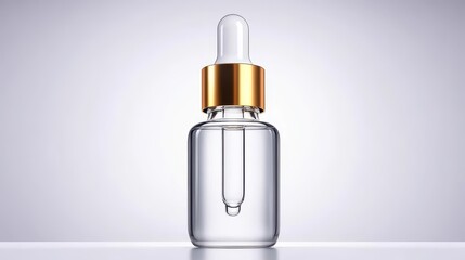 Glass Dropper Bottle Minimalist Design