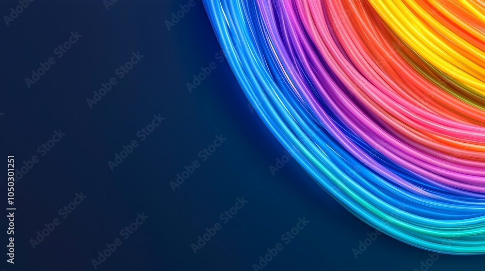 Aufkleber breathtaking close up image showcasing the mesmerizing glow and intricate patterns of fiber optic st