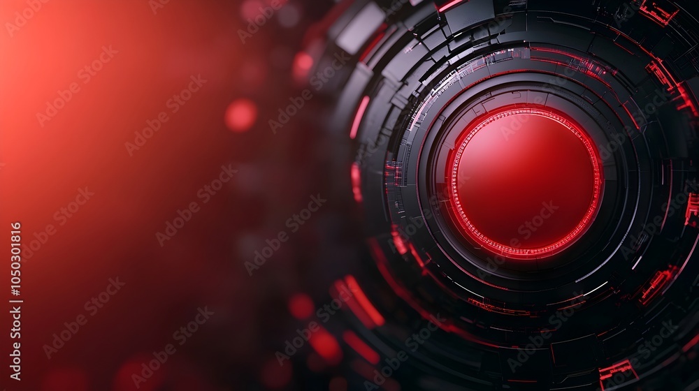 Fototapete Futuristic digital lock symbol in a high tech interface highlighting the secure network features and advanced data protection elements with encryption for cybersecurity and information safety