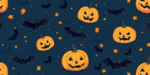 halloween seamless background