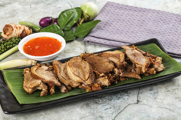 Asian cuisine Baked duck breast
