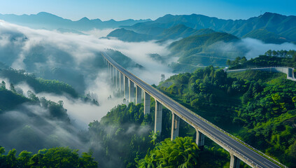Fototapeta premium Grassland and woods under the blue sky and white clouds