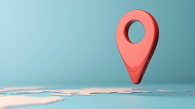 Close up of a glowing blue world map with a pin highlighting the concept of navigation location tracking and global connectivity through vibrant illumination and digital technology