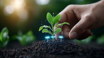 Efficient and Sustainable Futuristic Precision Farming Illustrated with Corn Seedlings Leveraging Smart Technology and Data Analytics to Optimize Agricultural Productivity and Yield