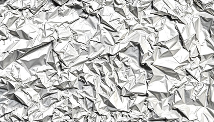 Wrinkled Aluminum Foil Texture with Reflective Sheen