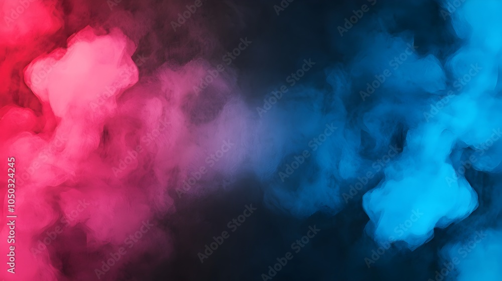 Poster Captivating abstract background featuring a deep blue to magenta gradient transition with subtle pink and black noise texture