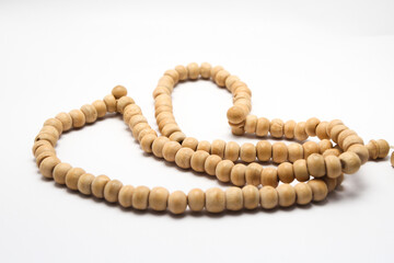 Tasbih, prayer beads with isolated background. For Ramadan kareem or prayer.