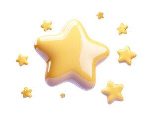 Bright Yellow Stars for Fun Designs and Backgrounds
