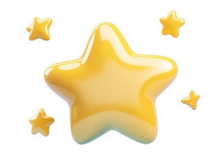 Bright Yellow Stars in a Playful Design