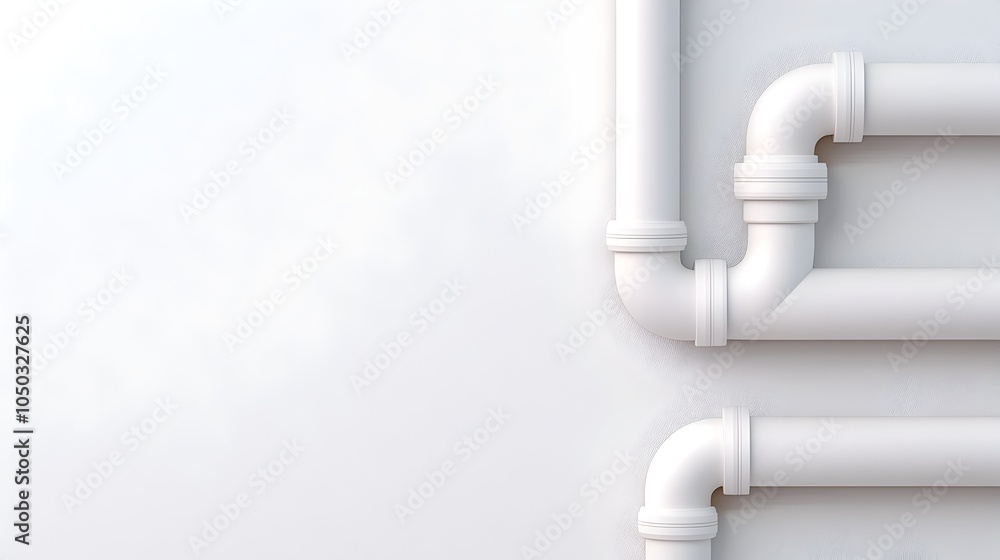 Leinwandbilder detailed 3d architectural showcasing the intricate design of a ventilation system blueprint featurin