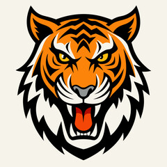 Fototapeta premium tiger head vector