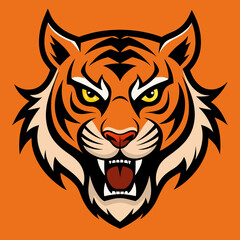 tiger head vector illustration