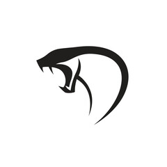Obraz premium Creative Serpent Cobra Snake Head Logo Design Vector Symbol Illustration