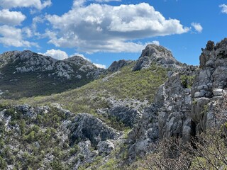 View of the Velebit Peaks in Paklenica National Park (Starigrad, Croatia) - Blick auf die...