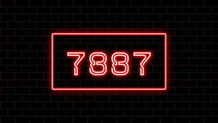 7887年のネオン文字