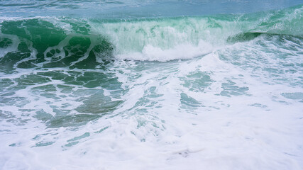 Rough sea, crested waves and foam 28