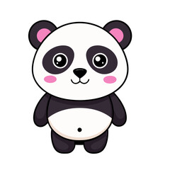 Obraz premium Cute Panda Cartoon.