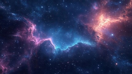 cosmic wallpaper infused with technology elements, featuring starry backgrounds and abstract designs, creating a futuristic and otherworldly aesthetic