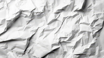 Obraz premium crumpled white paper texture, wrinkled and creased for a vintage feel, offers a tactile background for creative expression. the simplicity allows for various applications in design projects