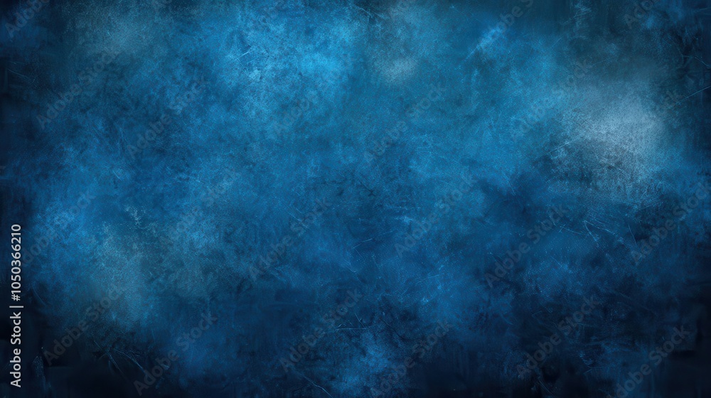 Poster dark blue textured background features grainy noise and gritty elements, creating a compelling atmos