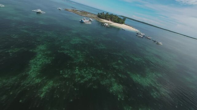 FPV aerial video on guyam island siargao Philippines