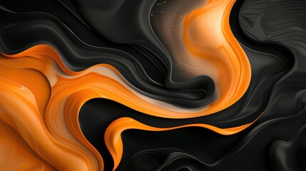 Obraz premium Fiery Grains: Vertical Orange-Black Abstract Background with Smoke and Texture - Perfect for Dark Mobile Wallpaper and Backdrop Designs