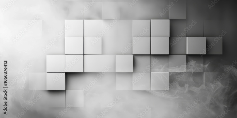 Poster seamless grey office wall texture with soft shading, ideal for creating a professional backdrop.