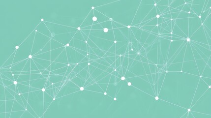 Obraz premium Abstract Geometric Network: Connection and Technology