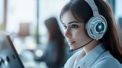 An AI chatbot providing 24/7 customer support for an online store, handling complex inquiries and resolving issues.