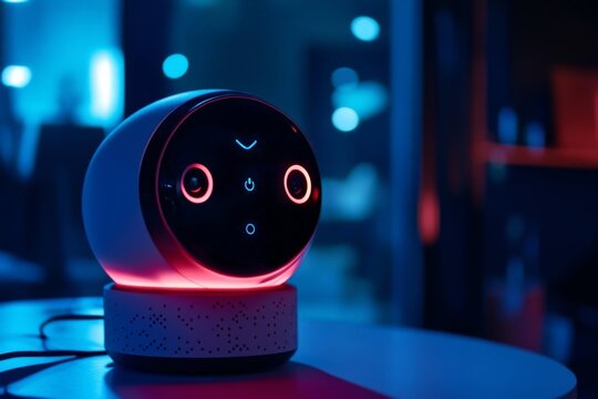 An AI-powered voice recognition system assisting visually impaired people with everyday tasks, improving accessibility.