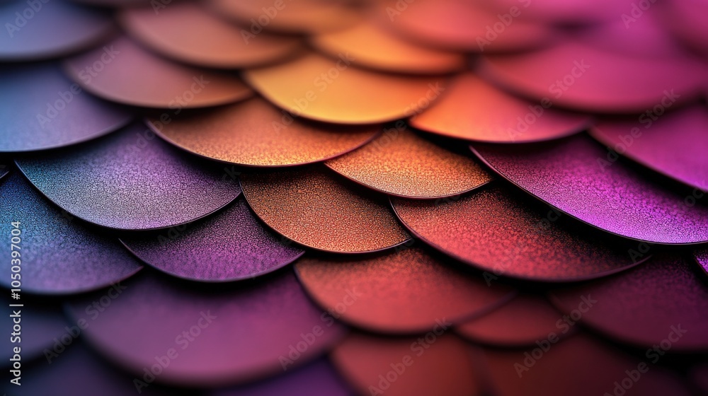 Poster vibrant scales of nature a close-up exploration of colorful textures and patterns