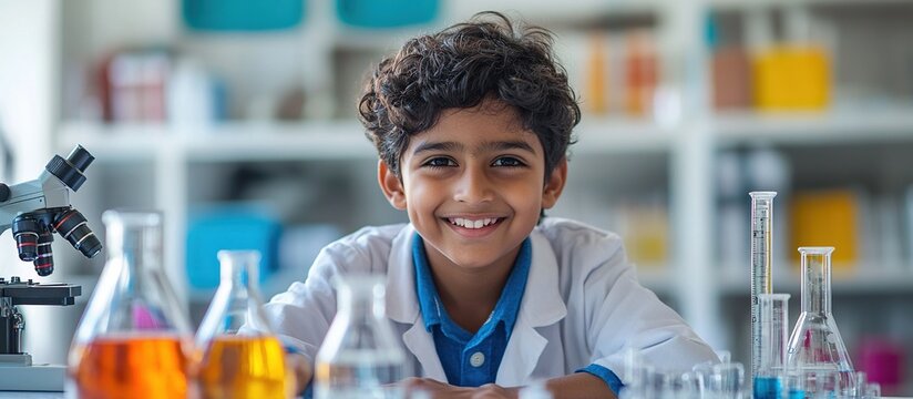 Smiling Young Scientist in a Lab