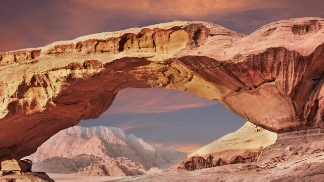 Bridge Rock in the Wadi Rum Desert