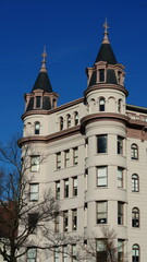 Obraz premium The Washington DC city view with the old architectures in autumn 
