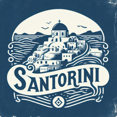Naklejka premium Santorini