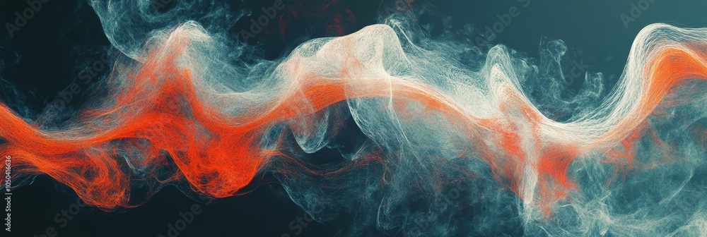 Aufkleber abstract waves background, a vibrant and captivating image with flowing, ethereal forms symbolizing 