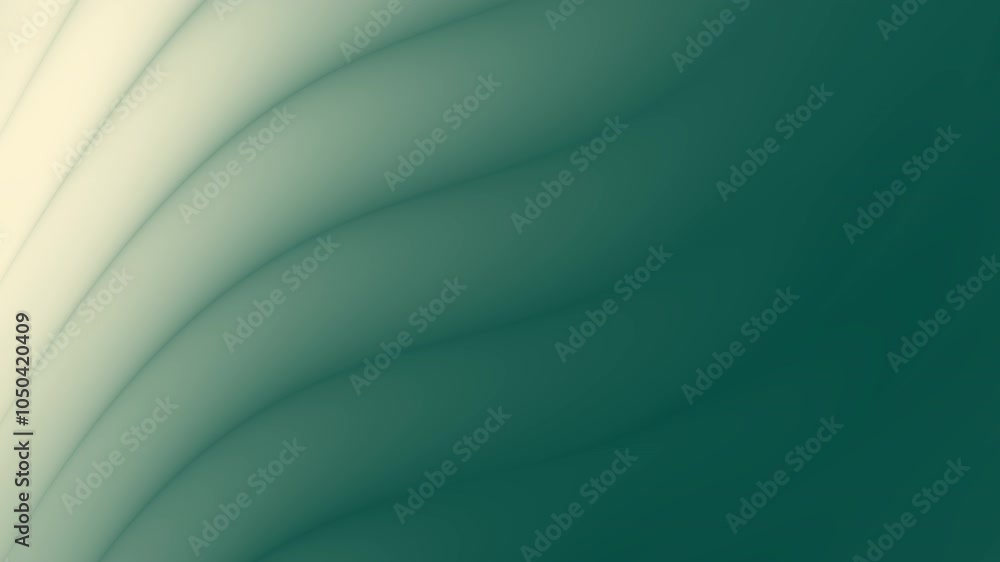Poster abstract background with soft, curved lines with a gradient from white to teal. suitable for web des