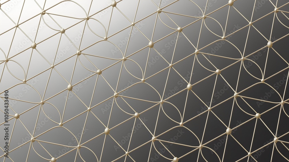 Poster Exploring the beauty of minimal geometric patterns a rendered perspective on contemporary design trends