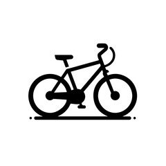 Modern Bicycle Vector Icon for Transportation and Fitness