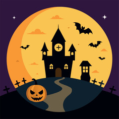 Happy Halloween vector art illustration eps