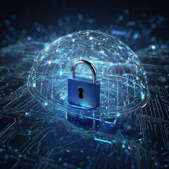 Information security, blue lock, data storage reliability