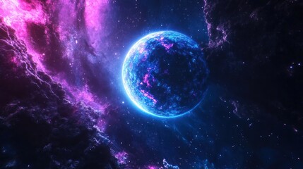 Fototapeta premium Cosmic Glow: A Celestial Wonder